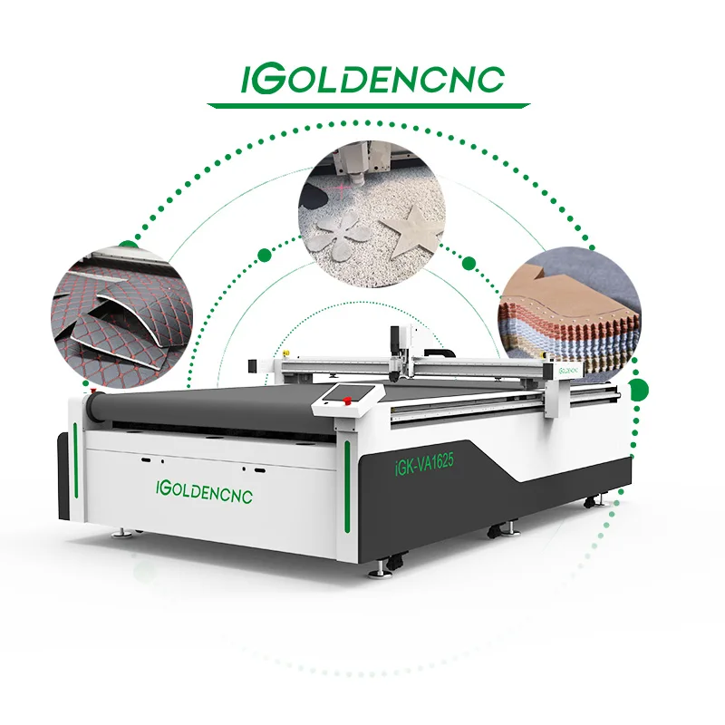 Plastic Foam PP Cnc Oscillating Knife Cutting Machine Corrugated Cardboard Self-adhesive Carton Box Foam Cutter