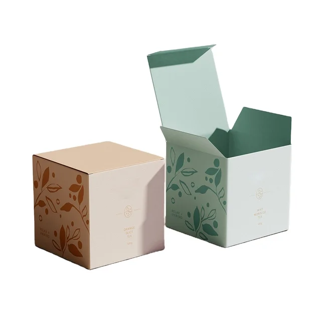 OEM custom printed color packaging luxury paper gift box square bottom shopping reusable eco friendly ivory board paper boxes