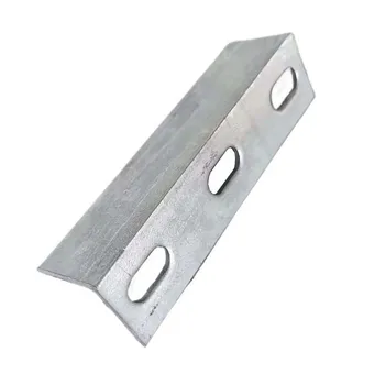 Wholesale Galvanized 460x50x5mm Equal Angle Bracket V Slot Bar with Punch Holes for Cable Tray Applications