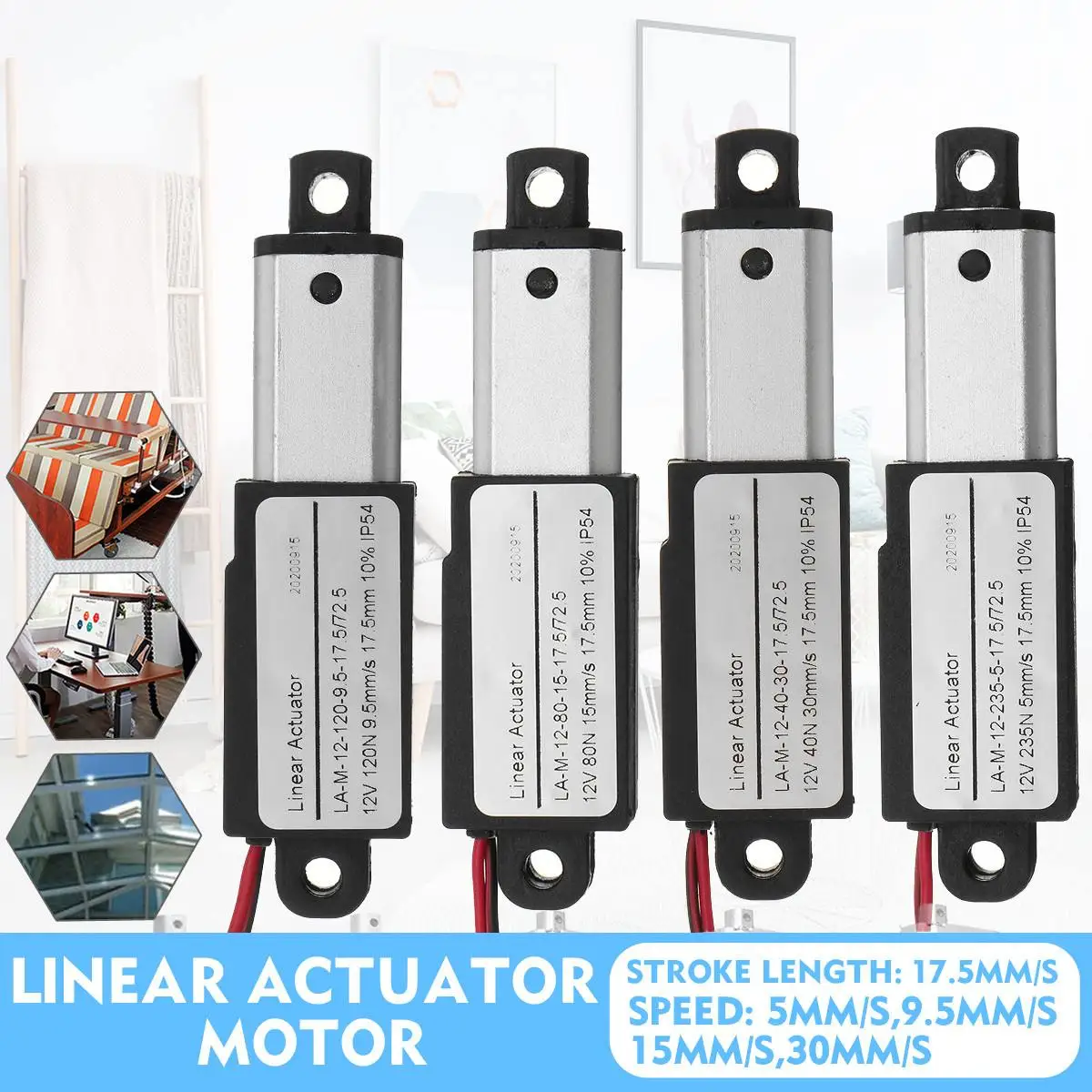 12v Linear Actuator, Linear Actuator 6v, Actuator Motor