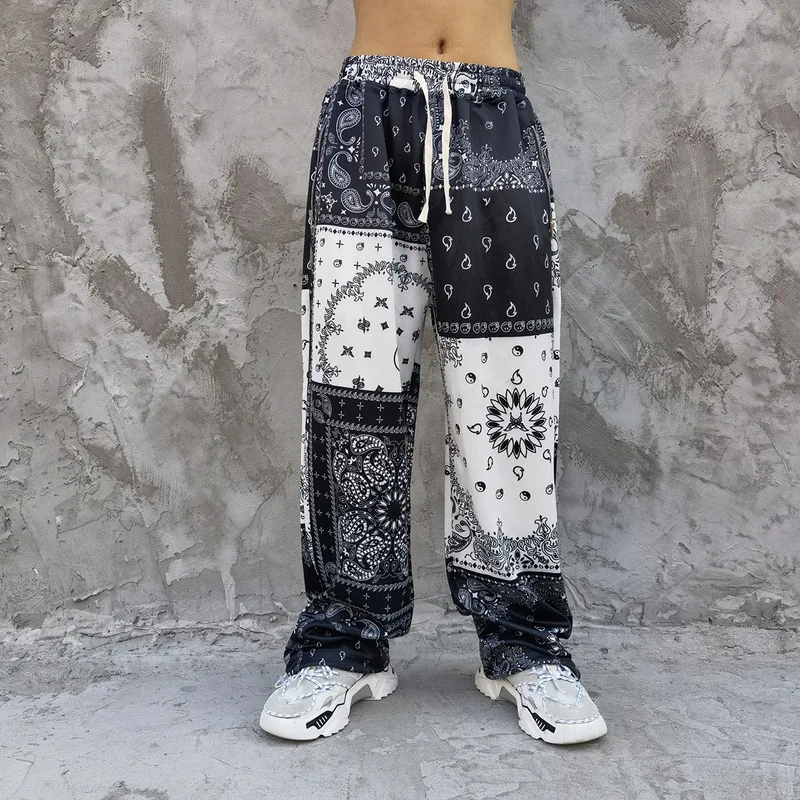 Custom Patchwork Bandana Print Mens Sweatpants Buy Bandana Pants Men