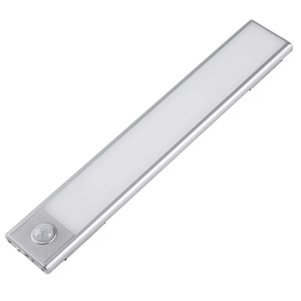 USB Rechargeable LED Light Wireless PIR Motion Sensor Closet Cabinet Night Lamp 