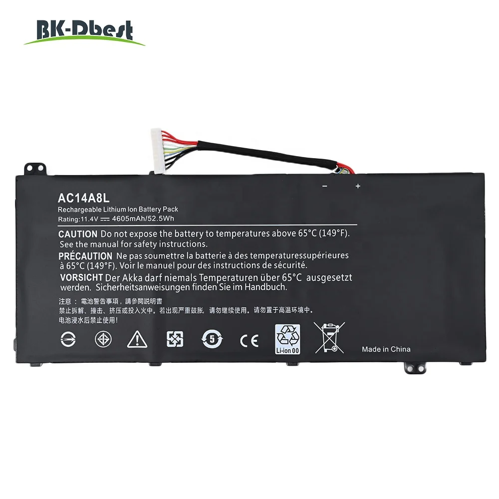 Batteria Vhbw Compatibile Con Acer Aspire V5-571PG, V5-571G – 2600mAh, 14.8V, Li-Ion, Sostituisce AL12A32, 4ICR17/65 - 4