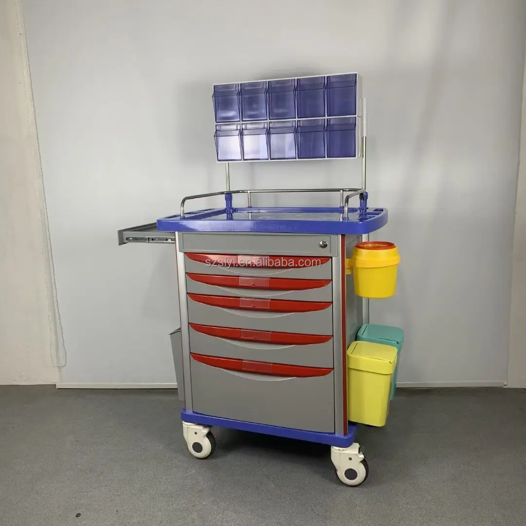 Movable  ABS Cart Anesthesia Trolley