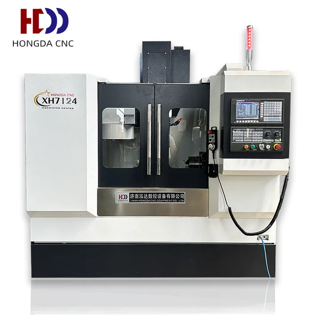 Small 4 axis widely used CNC milling machine XH7124 cnc 3 axis cnc vertical machining center