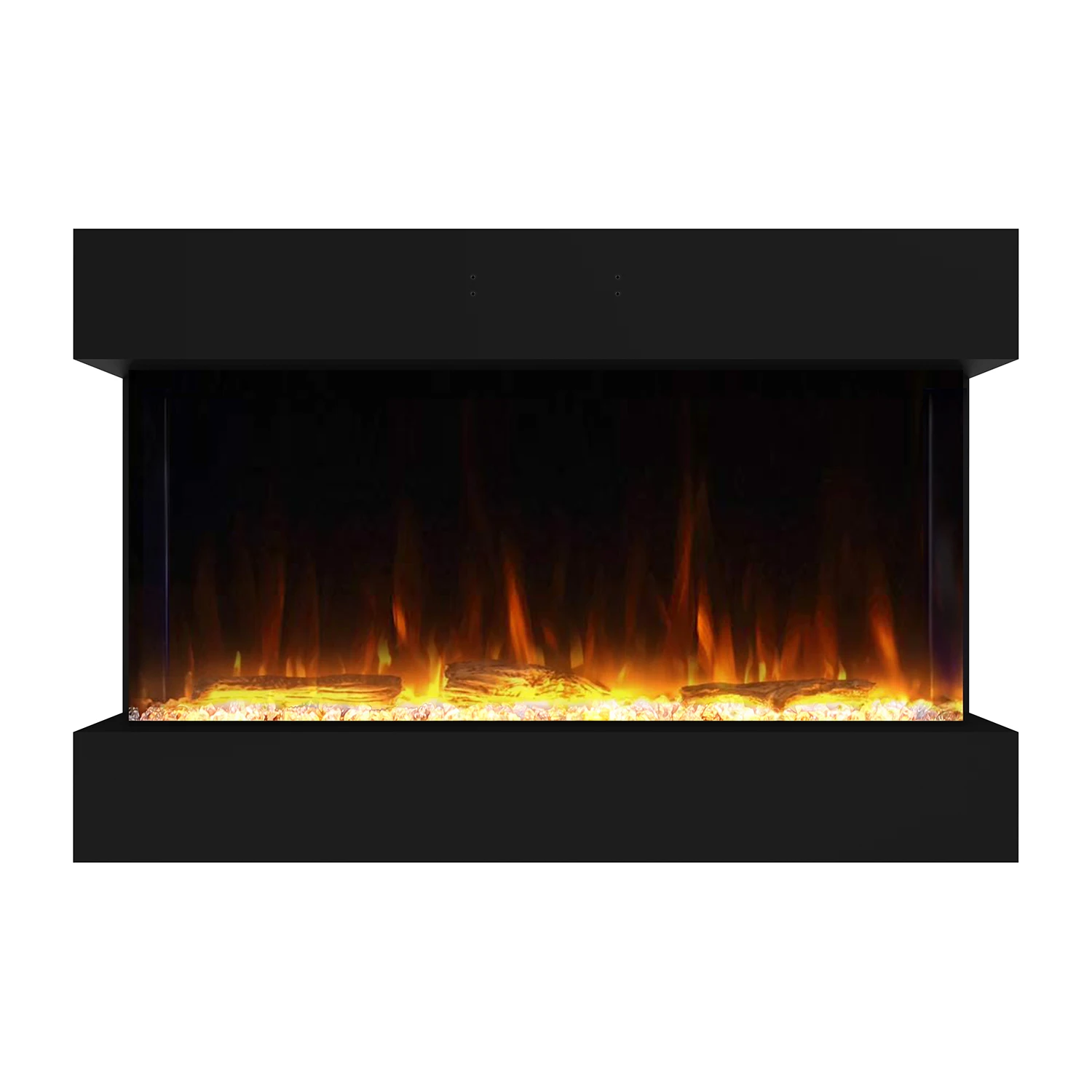Luxstar 3 Side Media Electric Fireplace Heater 36In For Led Real Flame Effect Remote Control
