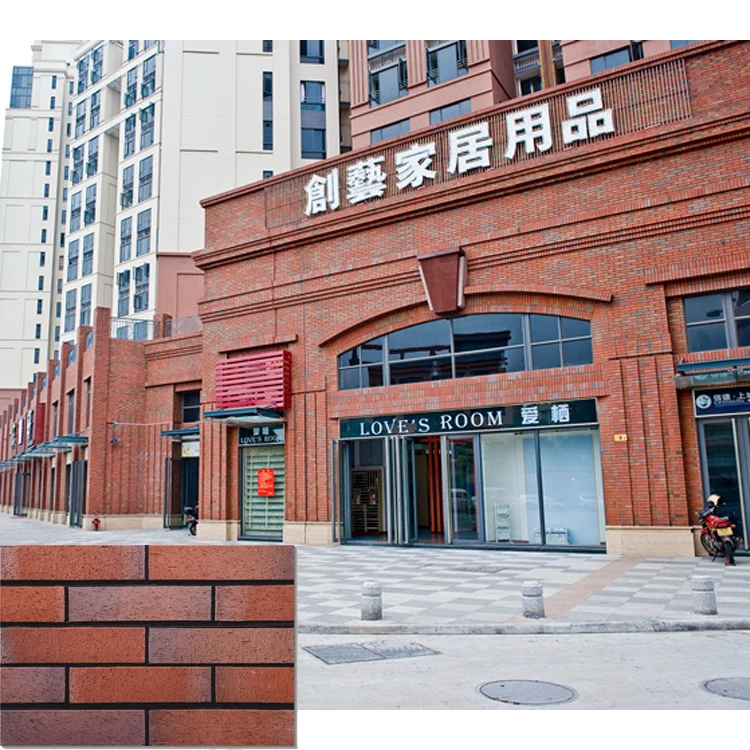 Imported Outdoor Exterior Modular Red Refractory Fire Veneer Bricks Wall Tiles House Turkey 9x5x4