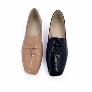 New Women's Flat Shoes Wholesale Leather Casual Comfortable Dress Shoes Single Shoes