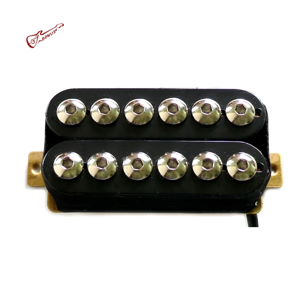 Donlis Invader Style Hot Humbucker Guitar Pickup With Large Hex Screw Pole Pieces for Heavy Metal and Rock Music