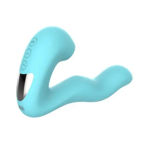 3in1 G-Spot Clitoral Vibrator Sex Toys For Woman Adult Sex Products Silicone Dildo With 10 Vibration 5 Beating 5 Sucking Modes%_voghion.com