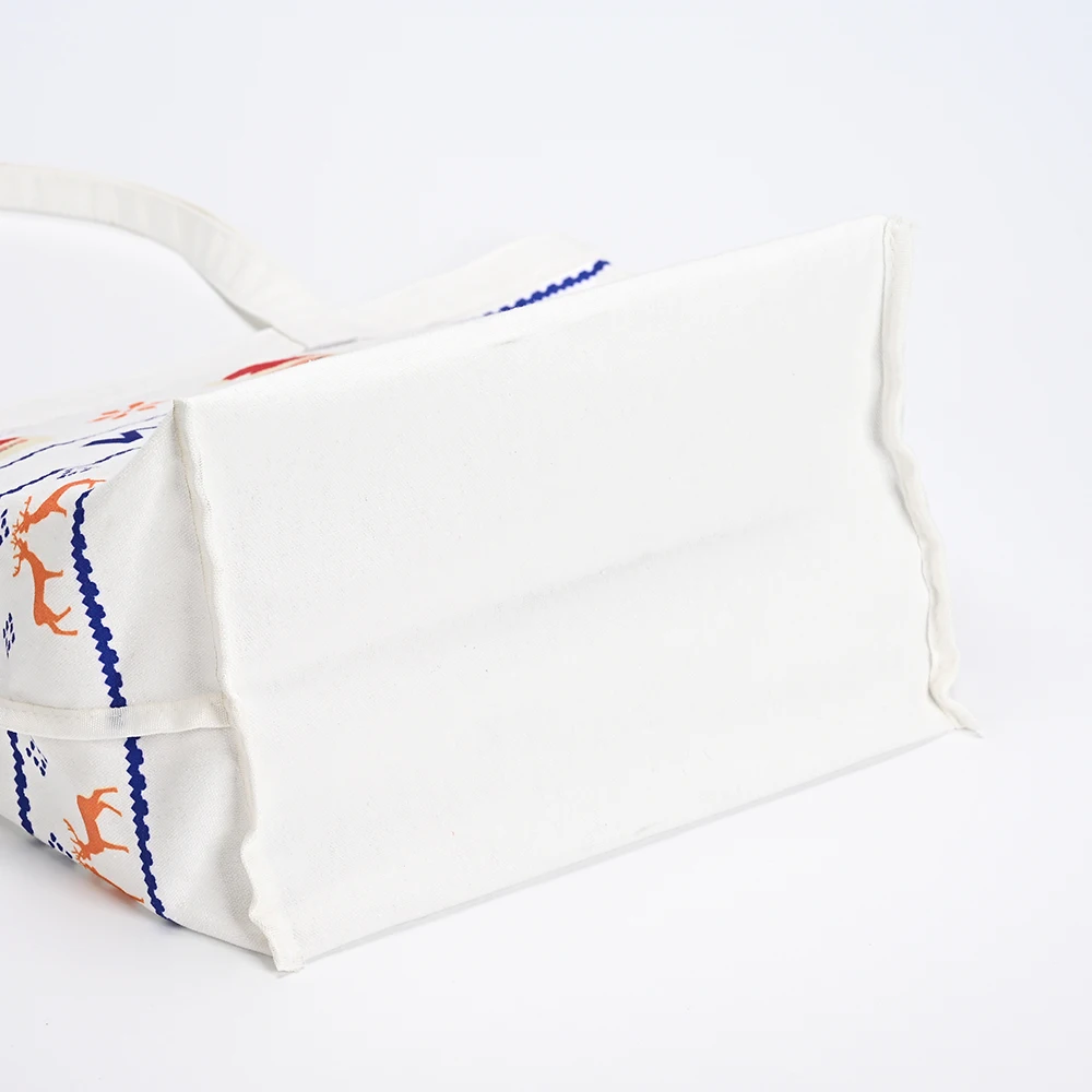 Medium Cotton Canvas Tote Bag Customized OEM Natural Colorful Eco-Friendly Letter Screen Pattern for Shopping Office Advertising manufacture