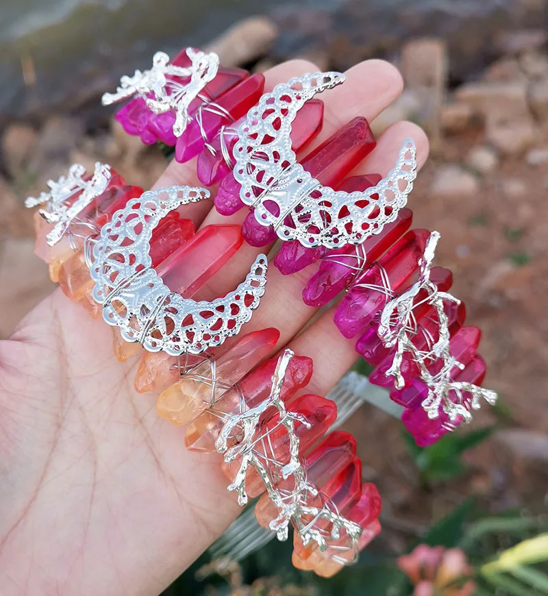 WEBEEDY Corona di strass a forma di corona, 40 pezzi, con retro piatto, accessorio di cristallo a forma di corona, accessorio per telefono, decorazione per matrimoni, fai da te