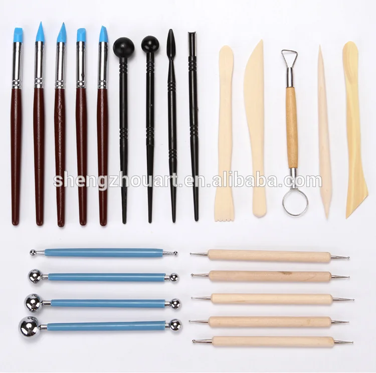 Bomeijia 13/18/23 Pcs Pottery Sculpting Tool Set Clay Sculpting Tools