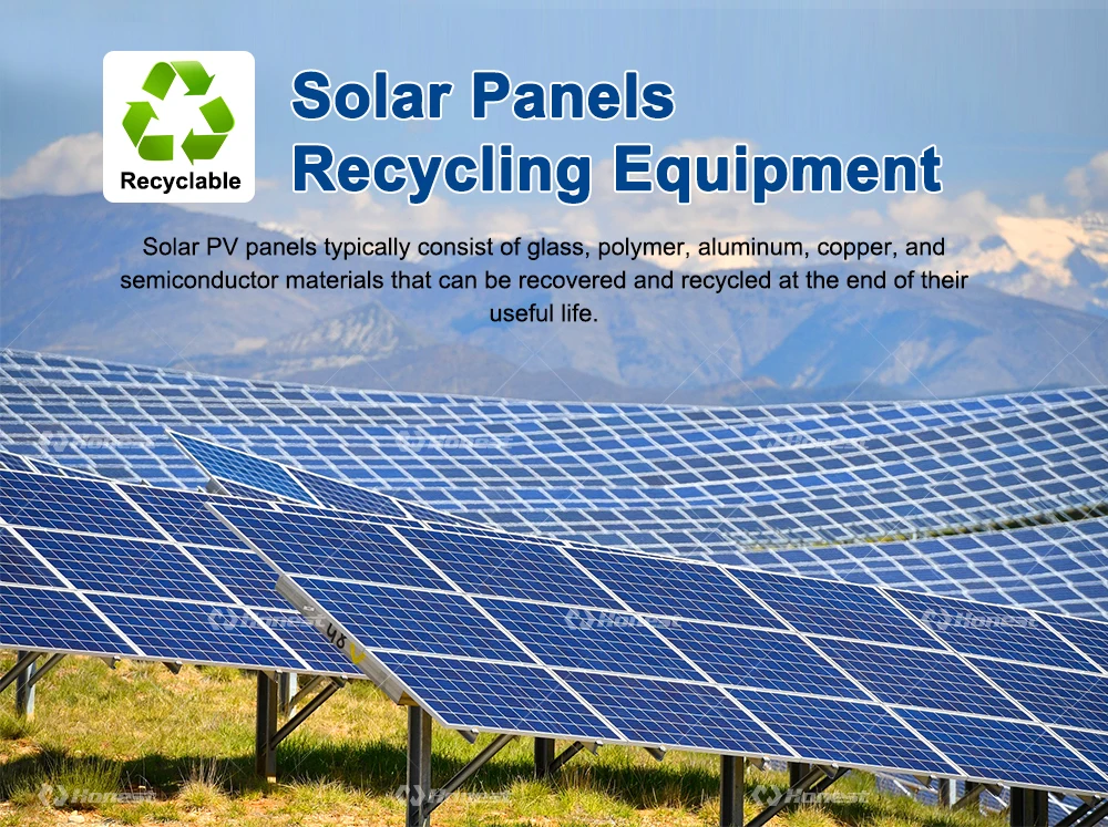 New Technology Waste Solar Panels Recycling Plant Glass Removal