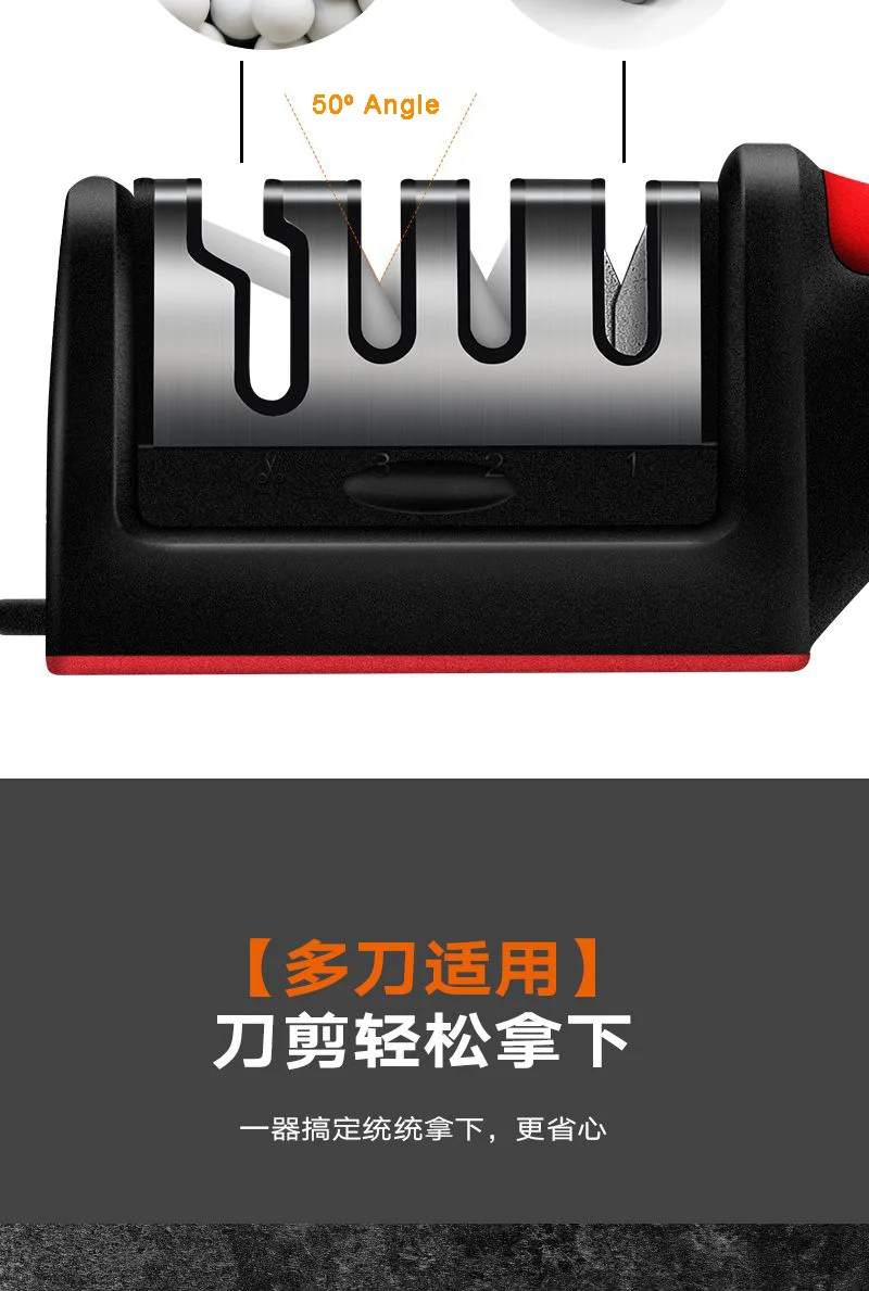 4 In 1 Kitchen Knife Sharpener 4 Stage Knife Accessories Knives