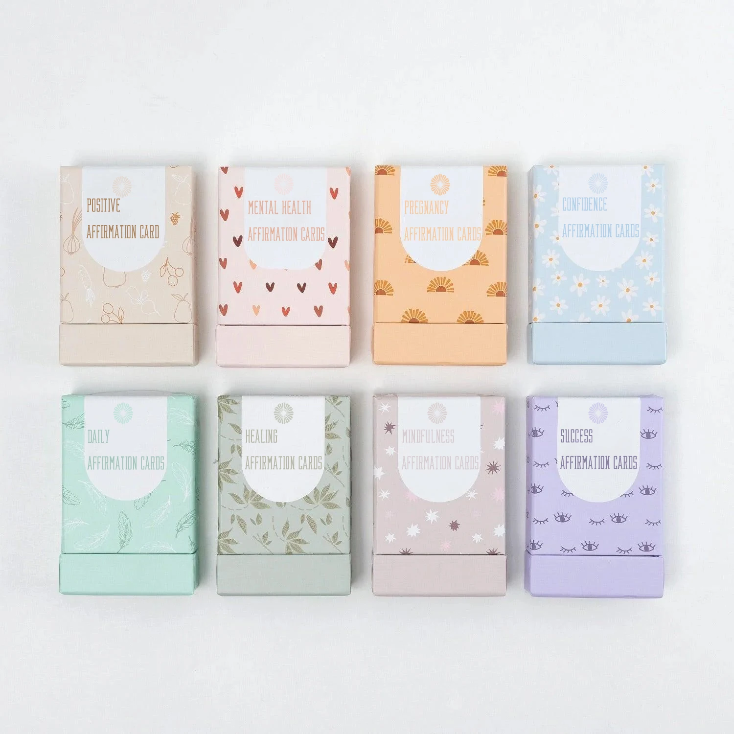 Большая офсетная печать на заказ для игры с 54 положительными карточками ежедневного подтверждения