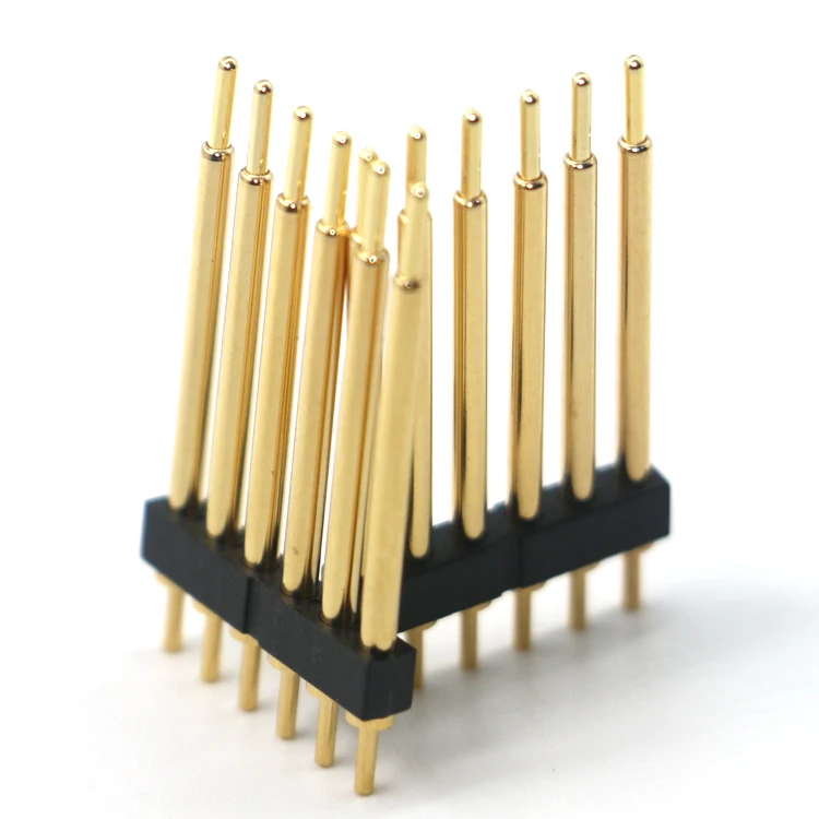 China customized single row 6pin communication connector probe automobile optical fiber conductive pin spring contact thimble po