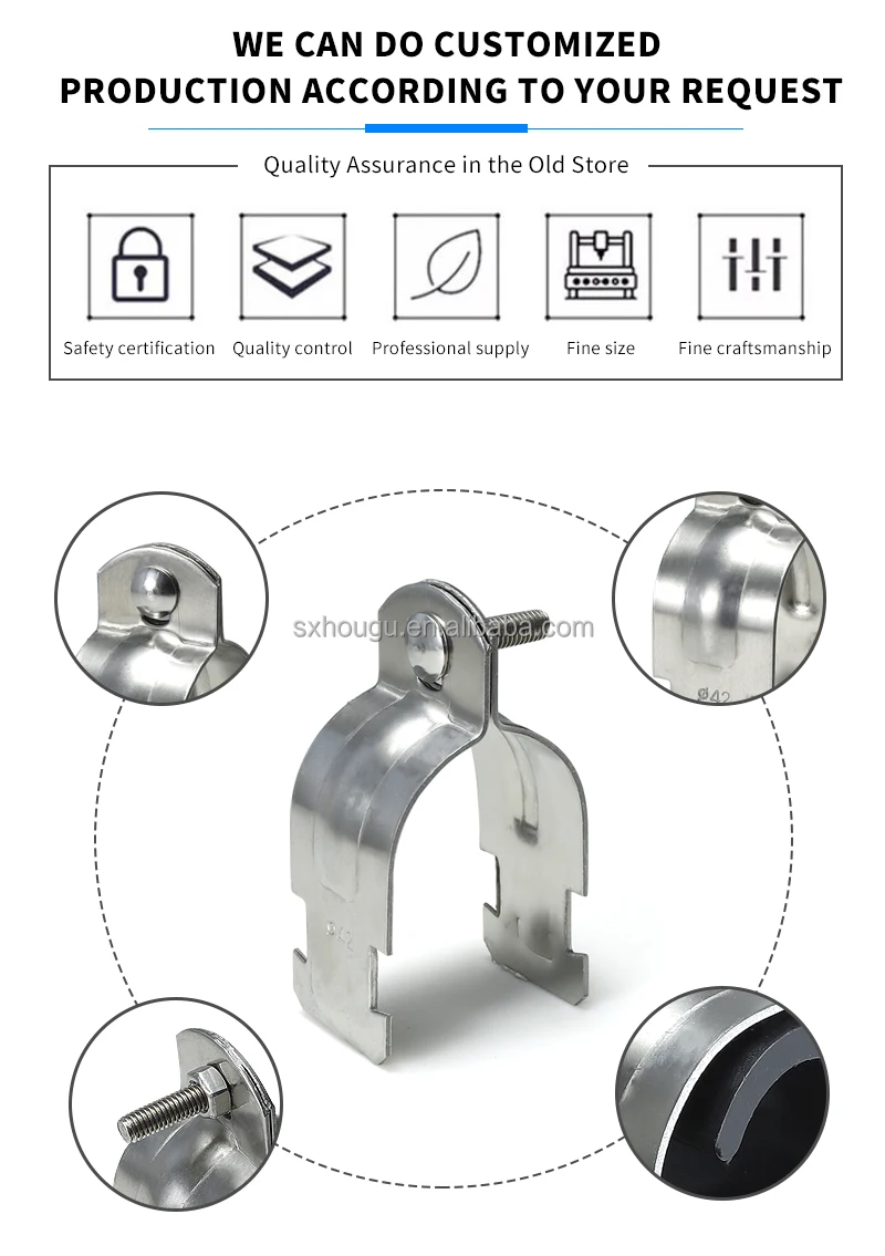 Galvanized Steel Pipe Unistrut Clamp Conduit Strut Straps