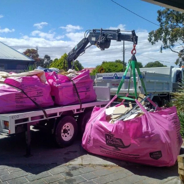 3 Yard Pink Skip Bag Exported New Zealand For Packing Garden Waste Custom Skip Bag Buy 3 Yard