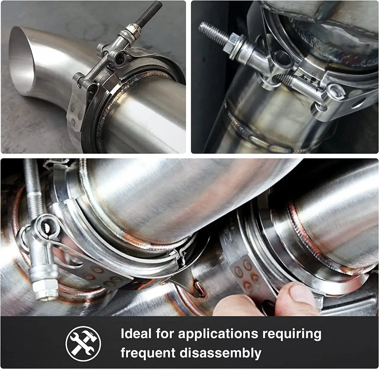 Промышленный стандарт нержавеющей стали V-образный зажим для выхлопной системы автомобиля и крепления глушителя от нашего