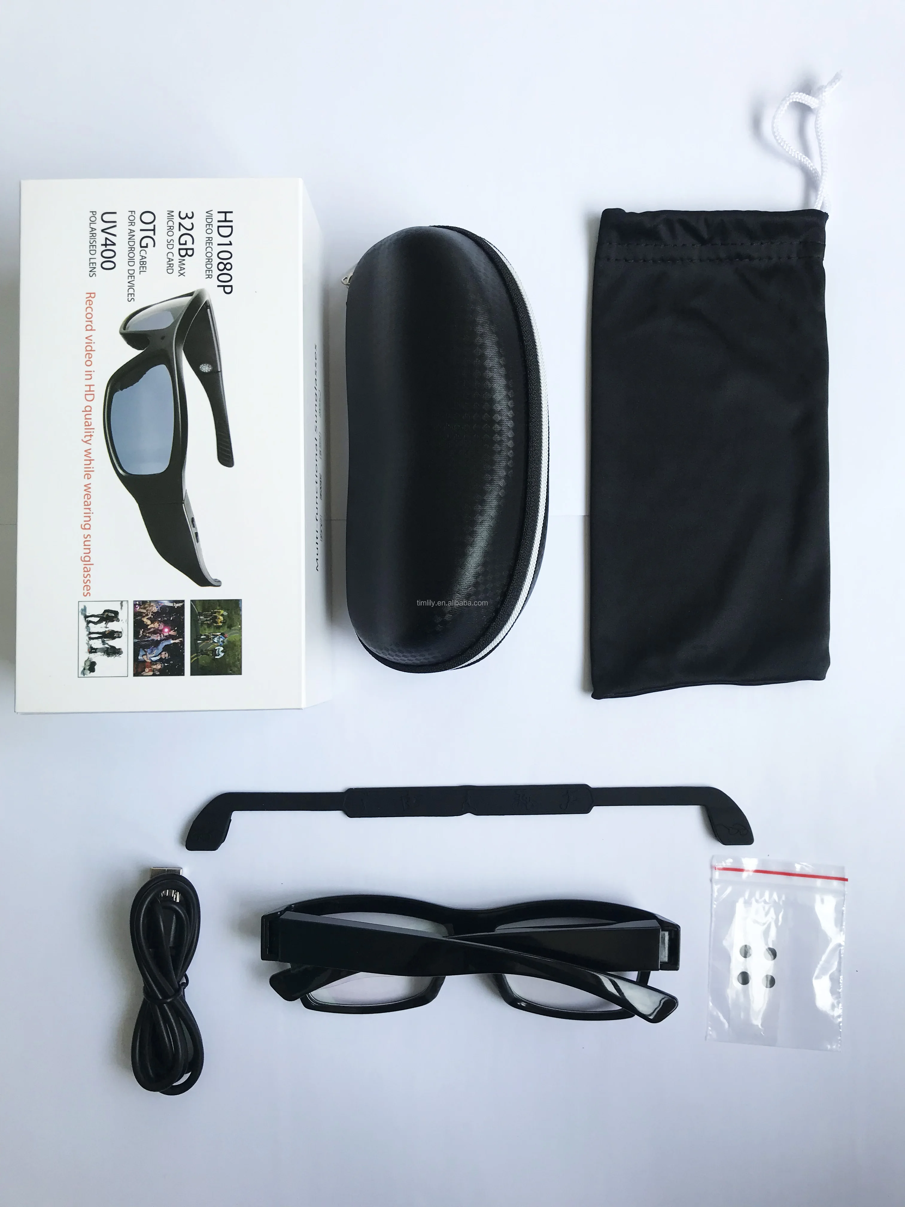 4k Camera Glasses 3840*2160px Ultra Hd Spy Glasses Camera Wearable Mini