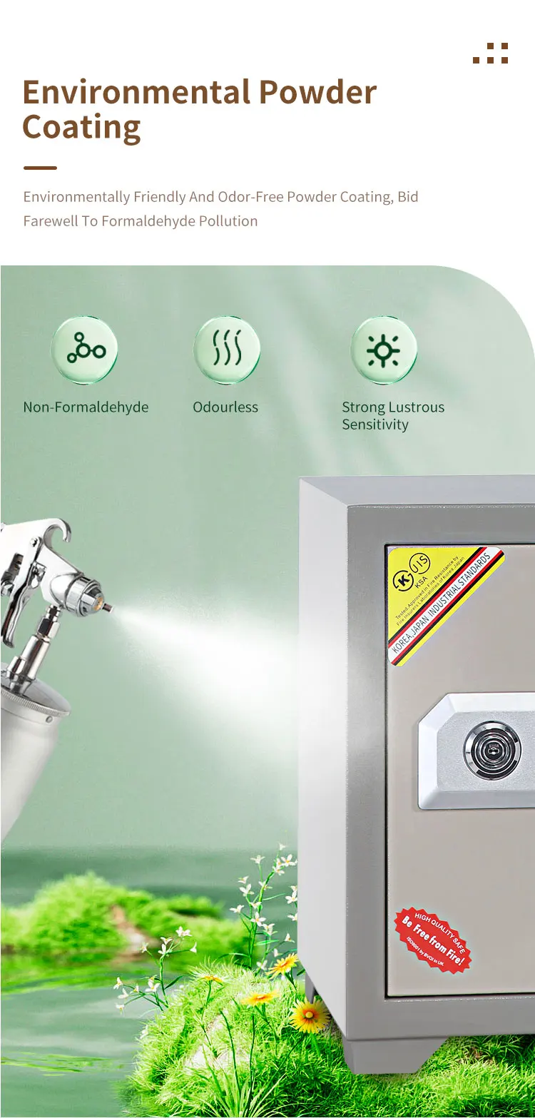 CEQSAFE Electronic Lock Box 2 Hours Fireproof Safe Box for Office and Home Use details