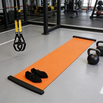 Plateau De Glisse Fitness Indoor 200 X 50 Cm – PP/PE/PVC, Anti-dérapant, Silencieux – Pour Ski, Patinage Et Renforcement Musculaire