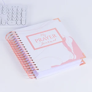 Hot Sale Elegant Coil Notebook Faith Journal Artistic Notebook Daily Meeting Travel Notebook