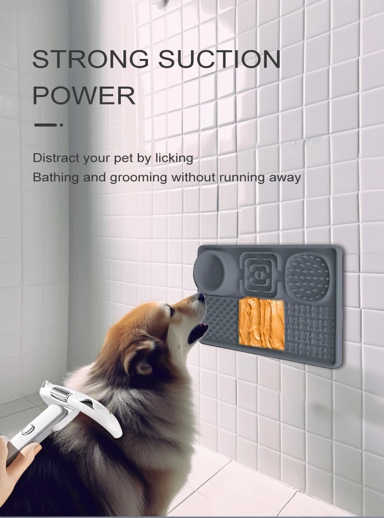 Silicon Dog Mat Pet Dog Lick Pad Nonslip Food Pad Pet Licking Mat