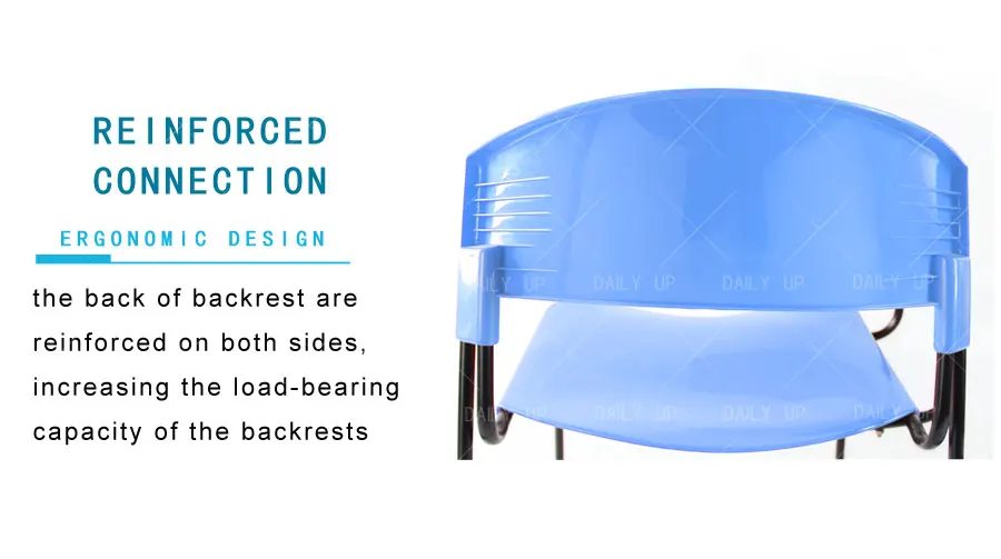 Office Training Chair With Tablet Sled Metal Frame Classroom Study Chair With Book Holder And Large Seat For Student Wholesale