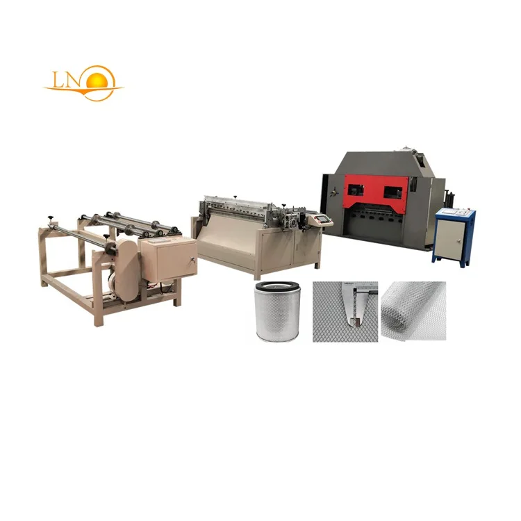 High Speed Spiral Filter Core Expanded Metal Mesh Making Machine Expanded Metal Machine for air Filter