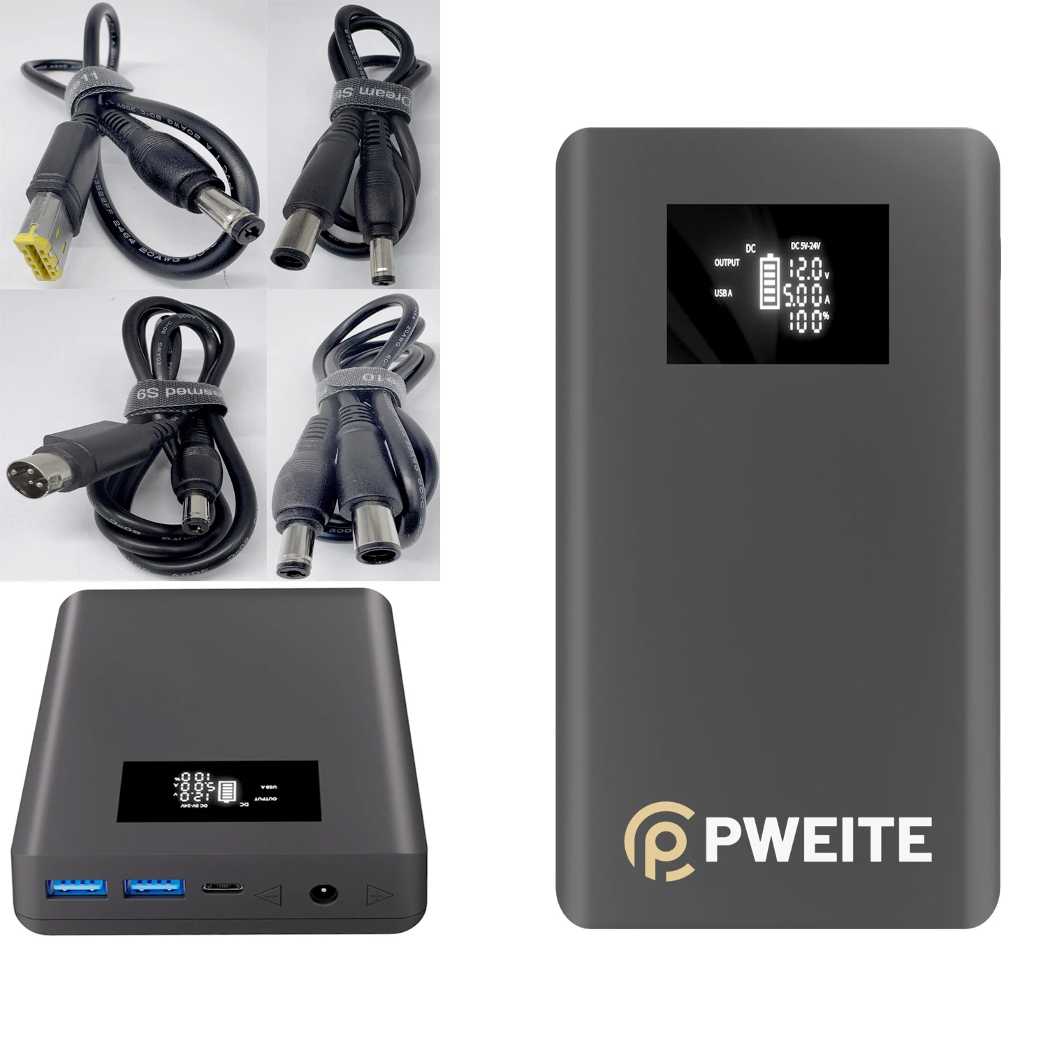 DC Power Bank 5V 9V 12V 15V 16V 18V 19V 20V 24V5A Battery Pack USB C  Powerbank for MacBook Dell XPS iPad Laptop Cell Phone CPAP| Alibaba.com