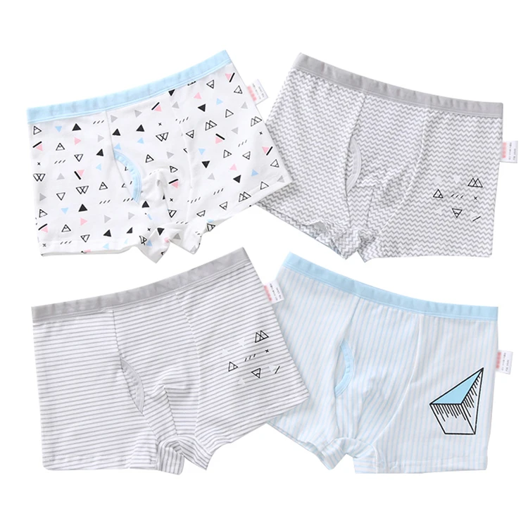 Детское нижнее белье из органического хлопка для малышей популярные красивые трусы-боксеры с рисунком для мальчиков-подростков