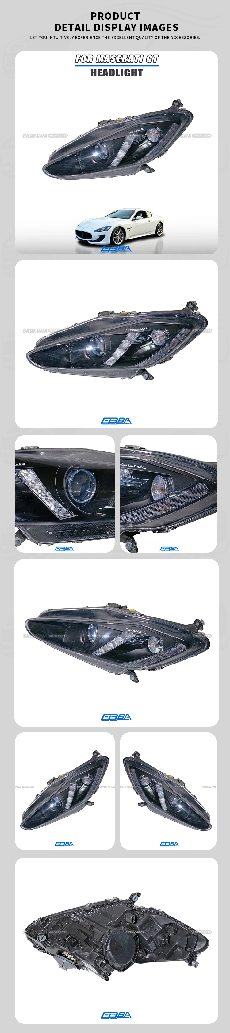 Hot Sell Used Auto Parts LED Headlights Car Headlight For Maserati GT GranTurismo 2013 2018 294595 factory