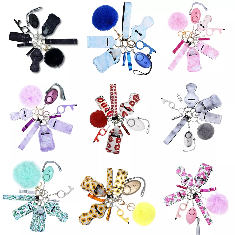 Wholesale Self Defense Keychain Set For Women Kids 8/9/10/11pcs Self
