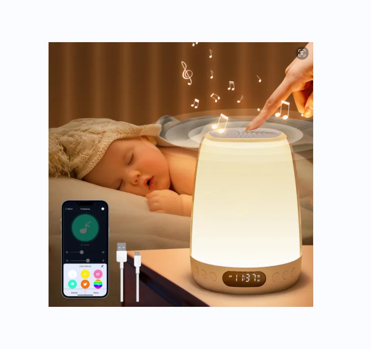 35 RGB Color Lighting for Baby Nursery Night Light Sound Sleep Machine Portable White Noise Machine
