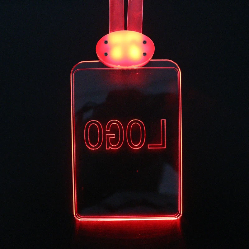 
 Фабричный оптовый Пользовательский логотип светодиодный мигающий ремешок для выставки  