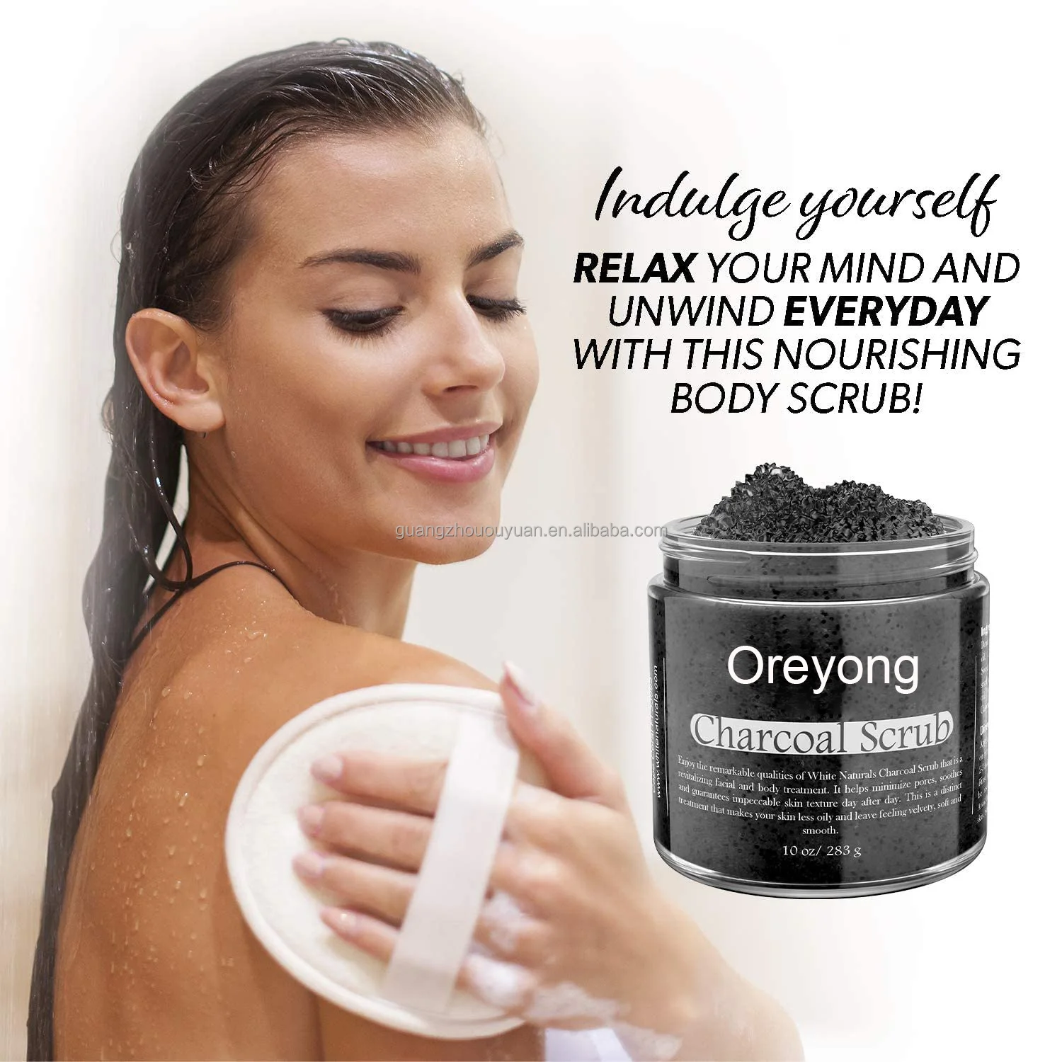 Oem Best Removing Dead Skin Cell Activated Charcoal Dead Sea Salt