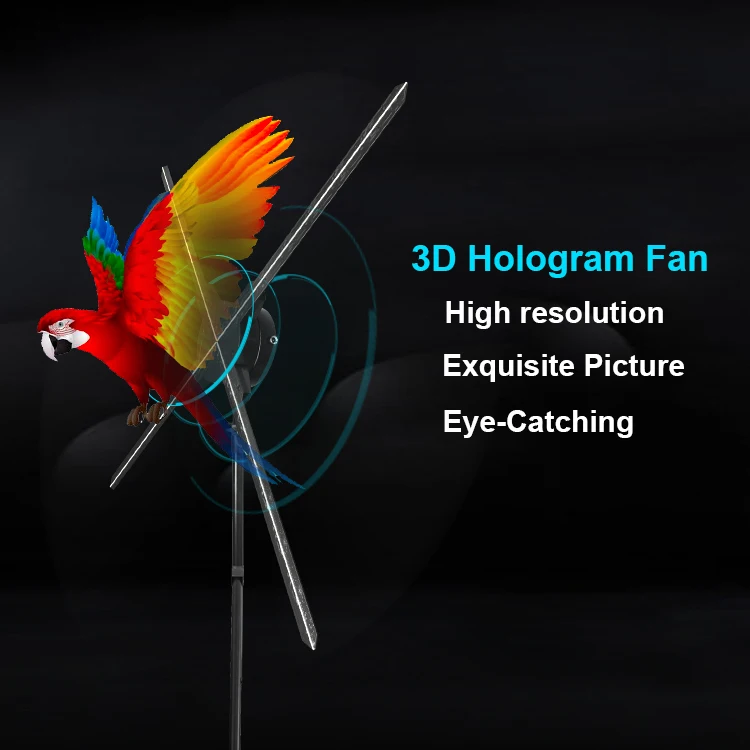 2020 Новый голографический дисплей с 4 лопастями 1920*1080 вращающийся 3D проектор Голографический вентилятор пропеллер оптом из Китая
