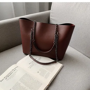 Guangzhou Auyan Women's Casual Retro Tote Bag Simple Large Capacity Handbill Shoulder Bag
