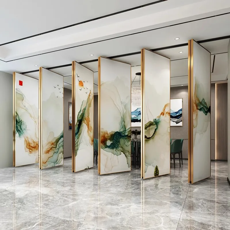 Easily Install Smoothly Sliding Mobile Operable Wall for Banqueting Hall Restaurant School Office Sound Absorbing Partition