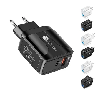 PD 25W USB Type-C Wall Fast Charger 0.5A Input Current 20V Output Voltage for iPhone & Android EU Socket Standard Adapters