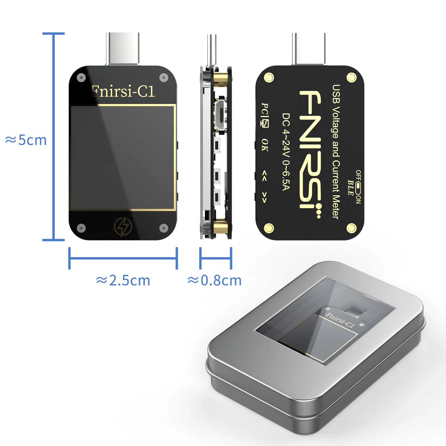 fnirsi-c1 usb-тестер type-c pd qc 3,0 зарядное устройство напряжение тока  пульсация двойной type-c km001 вольтметр детектор внешнего аккумулятора|  Alibaba.com