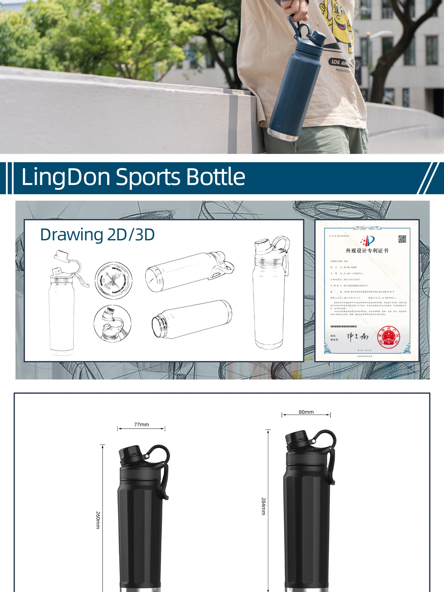 Promotion 18/24/32oz Double Wall Thermos Vacuum Flasks Stainless Steel