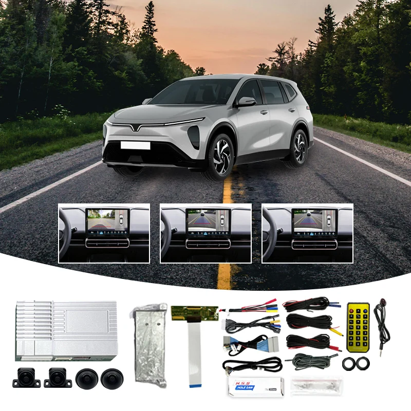 Wemaer 360 Degree Bird View System 1080P 4CH Camera Car 2D/3D Surrounding View Car Camera System for Vinfast Limo Green