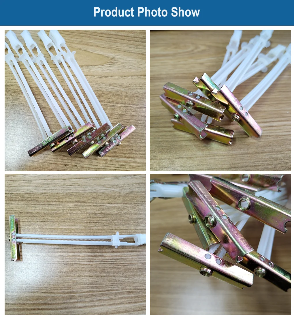 Manufacture Nylon Wall Anchor Strap Toggle Bolt Zip Strap Toggle Anchor