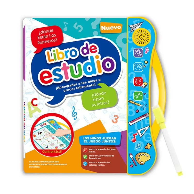English Spanish Reading Book Educational Toy Learning Book Kids E-book