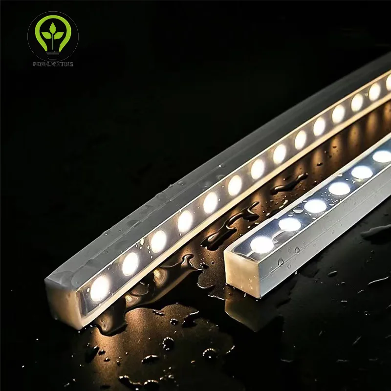 2020 Flexible Silicone LED Wall Washer Light 3D Free Bending DMX512 Top Side Bend Limitless Application Smart Strip Lights