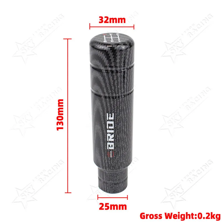 Integra Shift Knob JDM Style Black Aluminum Automatic Shift Knob - Universal Fit Bride Look Auto Shift Knob With Button - Foto 8