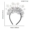 Silver star strand hair band